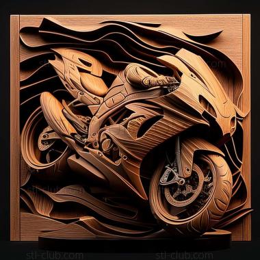 3D мадэль Kawasaki Ninja ZX 14 (STL)